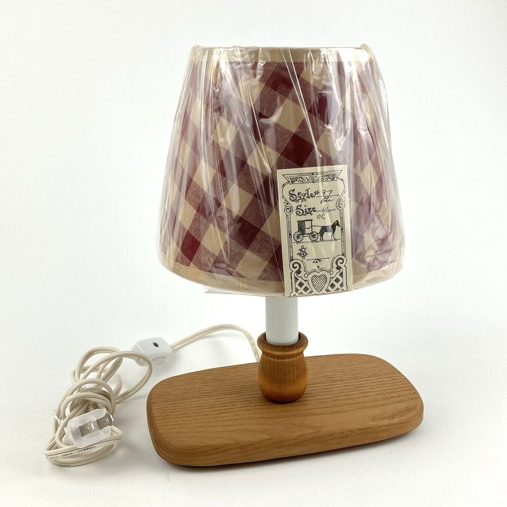 Vintage Basket Lamp Lid Add on | 7x4" /w Lamp Shade Longaberger